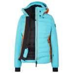 Bogner Fire + Ice Womens Janka3 Ski Jacket - Ice Blue Orange3