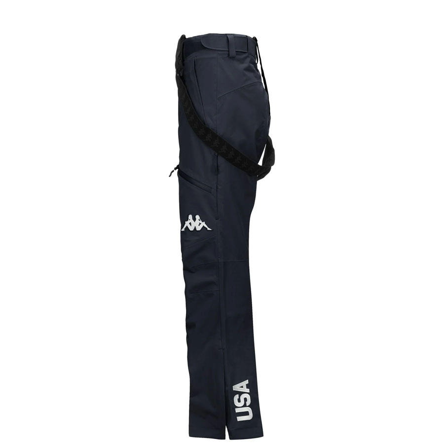 Pantalones de chándal Kappa USA Ski Team para hombre - Azul marino