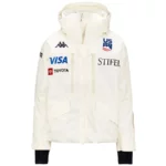 Kappa Mens USA Ski Team Jacket - White Milk1
