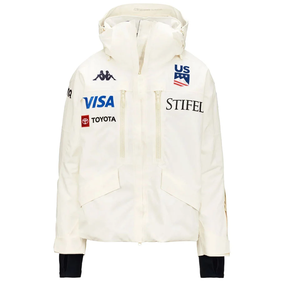Kappa Men's USA Ski Team Jacket - White Milk