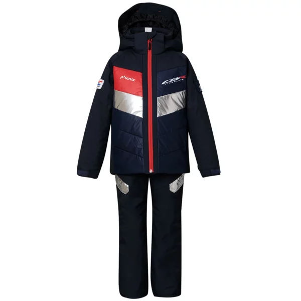 Phenix Kids Honda Racing SukuSuku Ski Jacket + Ski Pant - Navy1