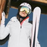 Bogner Ski Helmet 007 Bullet with Visor - White1