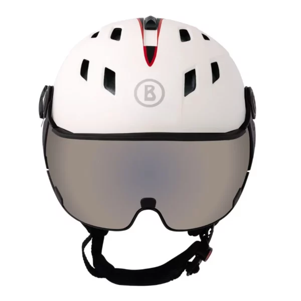 Bogner Ski Helmet 007 Bullet with Visor - White11