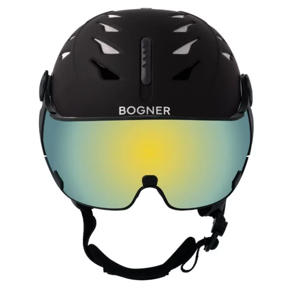 Bogner Ski Helmet with Visor St.Moritz - Black White12