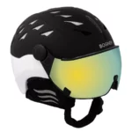 Bogner Ski Helmet with Visor St.Moritz - Black White11