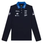 Colmar Herren French Ski Team Polo Langarmshirt - Blue Abyss1