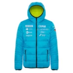 Colmar Mens Slovenia Ski Team Insulator Jacket - Mirage Blue Wasabi1