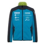 Colmar Mens Slovenia Ski Team Soft Shell Jacket - Mirage Blue Blackboard1