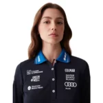 Camiseta de manga larga para mujer Polo del equipo francés de esquí Colmar - Blue Abyss3