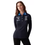 Colmar Damen French Ski Team Polo Langarmshirt - Blue Abyss1