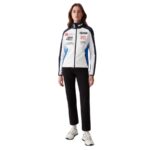 Colmar Veste Femme Equipe de France de Ski Soft Shell - Blanc Bleu Abyss2