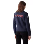 Colmar Womens French Ski Team Thermal Sweater Jacket - Abyss Blue3