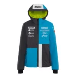 Colmar Womens Slovenia Ski Team Jacket - Blackboard Mirage Blue White2