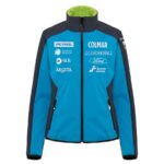 Colmar Womens Slovenia Ski Team Soft Shell Jacket - Mirage Blue Blackboard3