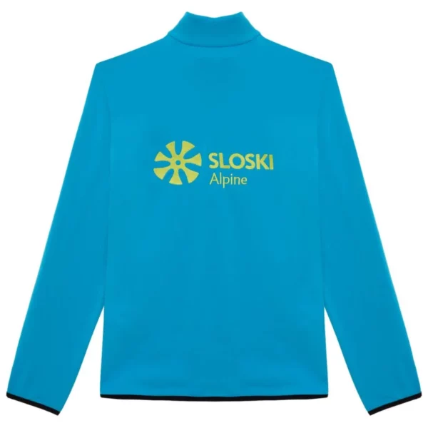 Colmar Womens Slovenia Ski Team Thermal Sweater Jacket - White Mirage Blue4