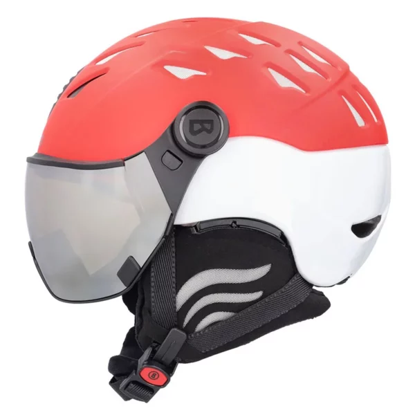 Bogner Ski Helmet with Visor St.Moritz - Fast Red2