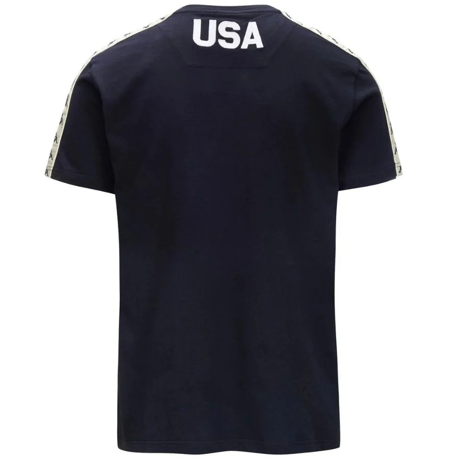 Kappa Mens USA Ski Team Banda T Shirt - Blue Dark Navy3
