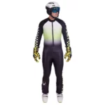 Spyder Mens World Cup DH Race Suit - Black Lime Ice1