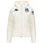 Kappa Veste Isolante Femme USA Ski Team - Blanc Coconut1