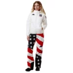 Kappa Giacca Isolante Da Donna USA Ski Team - Bianco Coconut6