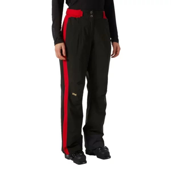 Helly Hansen Women's Canada Ski Team World Cup Full Side Zip Pant - Black ACA4