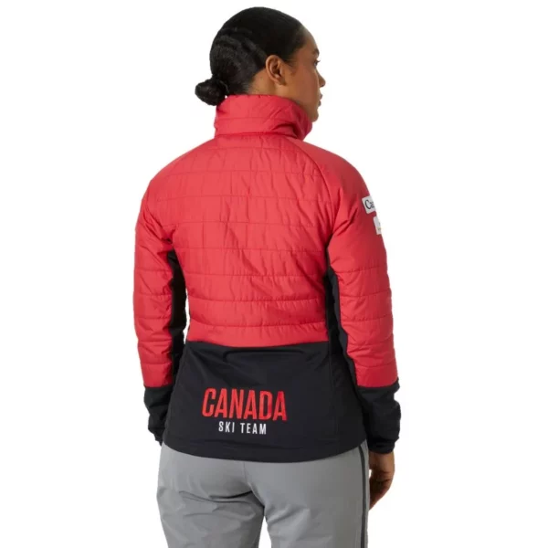 Chaqueta aislante Helly Hansen para mujer de la Copa del Mundo - Rojo ACA2