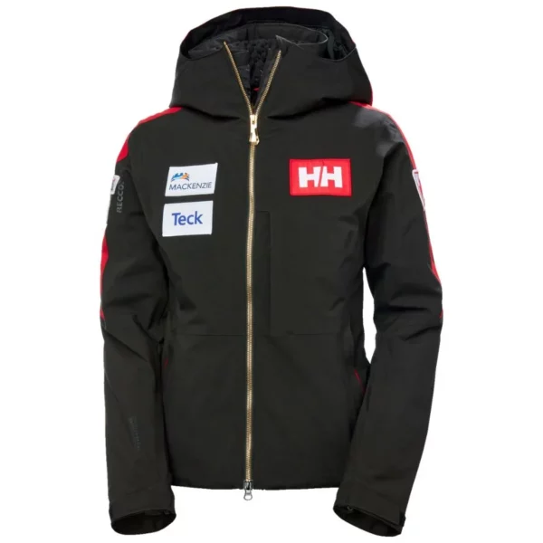 Helly Hansen Canada Ski Team World Cup Jas voor dames - Zwart ACA1