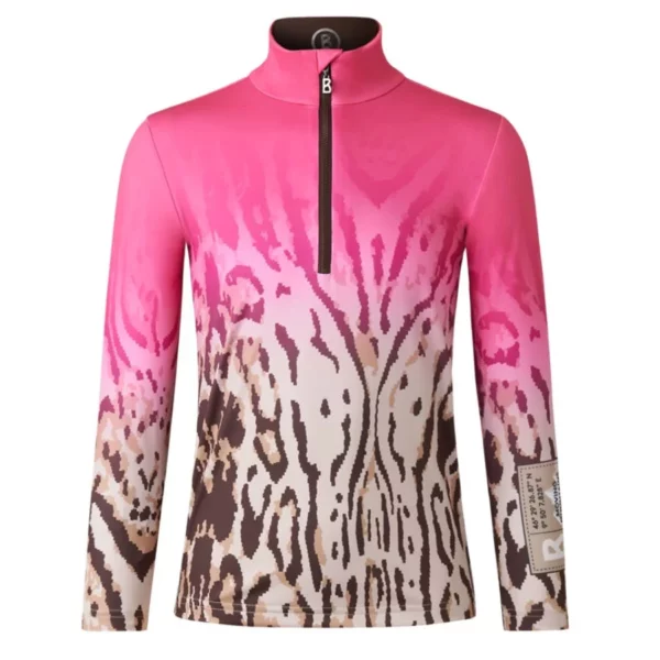 Camiseta Bogner Kids Chris First Layer - Estampado de Tigre Rosa1