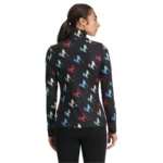 Spyder Damen Vivid First Layer Shirt - Black Ski Print2