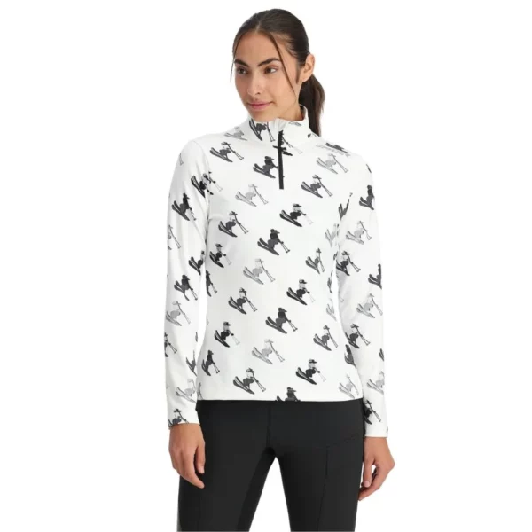 Spyder Womens Vivid First Layer Shirt - Wit Ski Print1