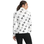 Camisa Spyder Vivid First Layer para mujer - Blanco con estampado de esquí2